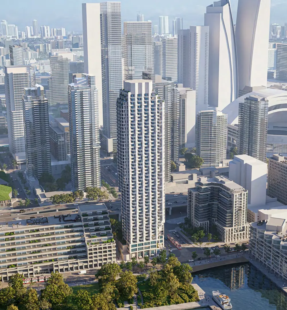 10 Lower Spadina Avenue Condos, Toronto. Artist’s rendering.