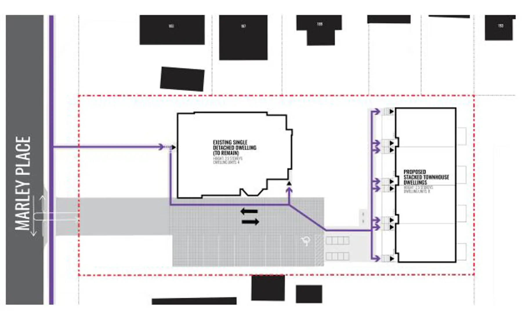 10 Marley Place Townhomes, London. Artist’s rendering.