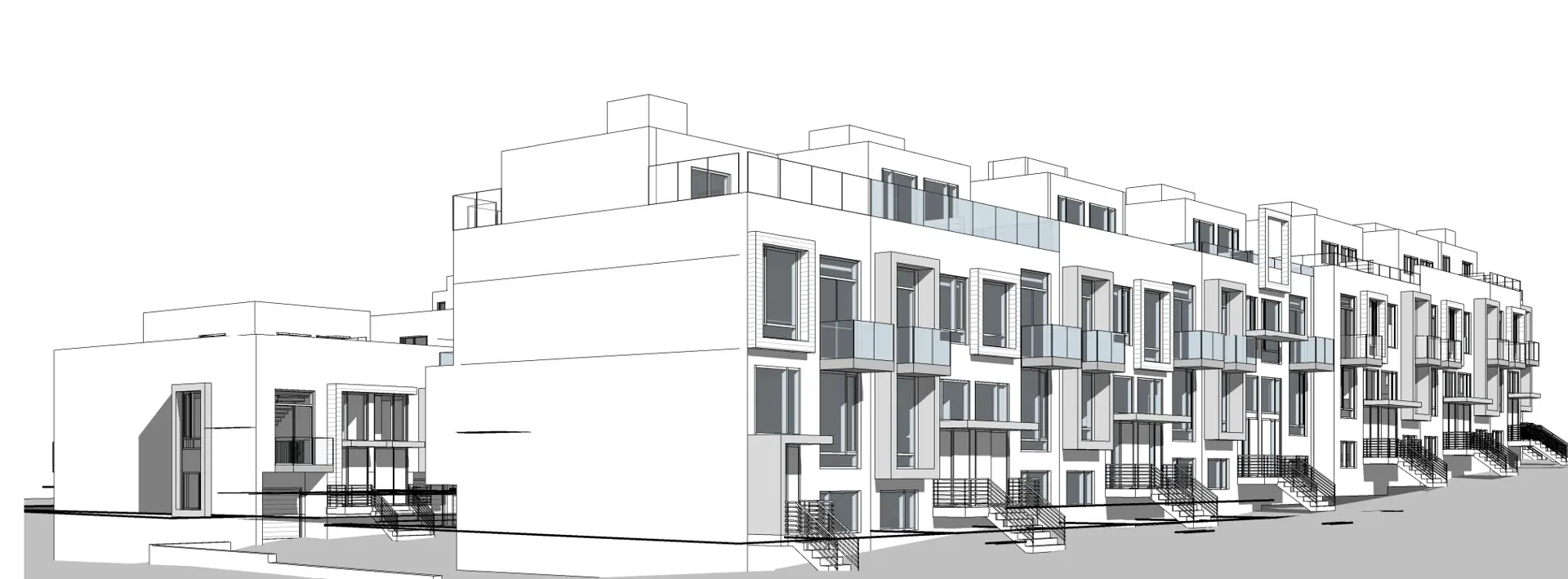 ?1015-1029 Davis Drive and 22 Hamilton Drive Townhomes, Newmarket. Artist’s rendering.