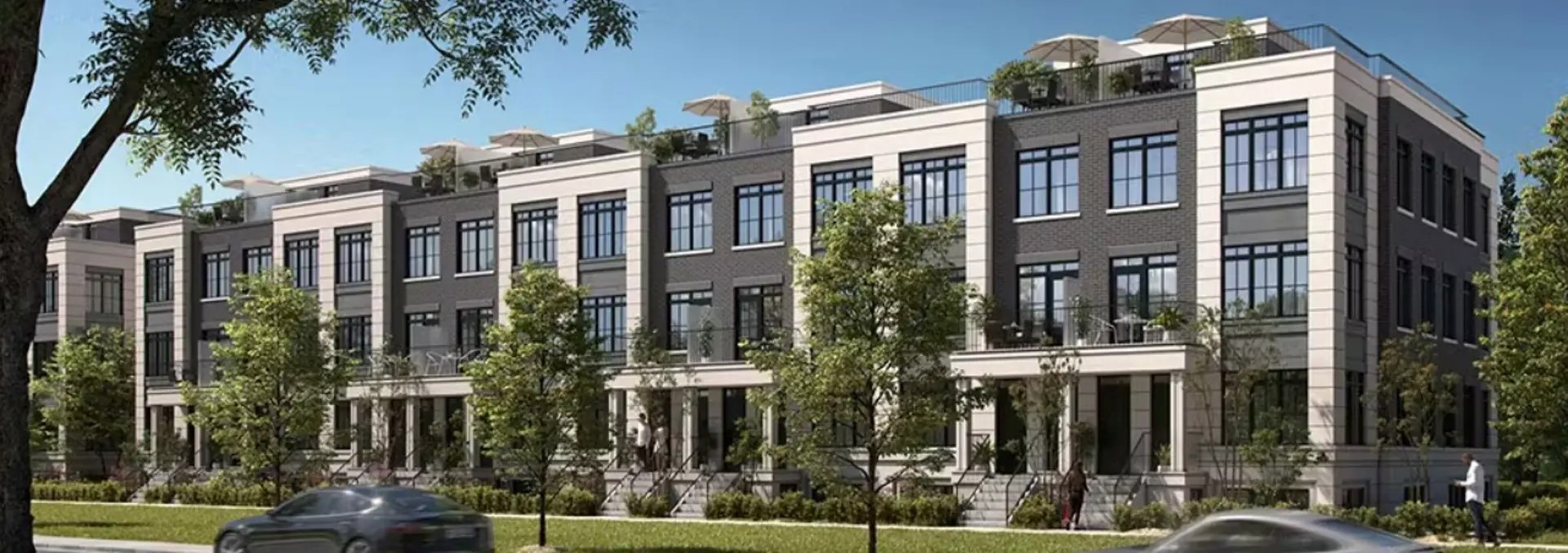 105 Rossland Road West Townhomes, Ajax. Artist’s rendering.