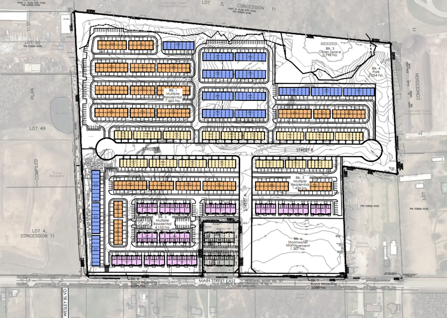 1070 & 1140 Main Street Townhomes, Cambridge. Artist’s rendering.