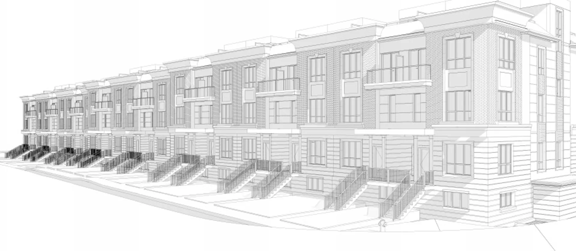 10819 and 10833 Bramalea Road Townhomes, Brampton. Artist’s rendering.
