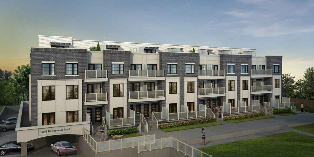 1255 Birchmount Road Towns, Toronto. Artist’s rendering.