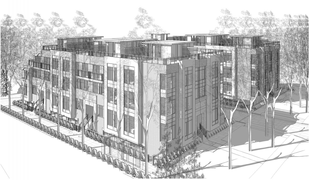 127 Finch Street East Townhomes, Toronto. Artist’s rendering.