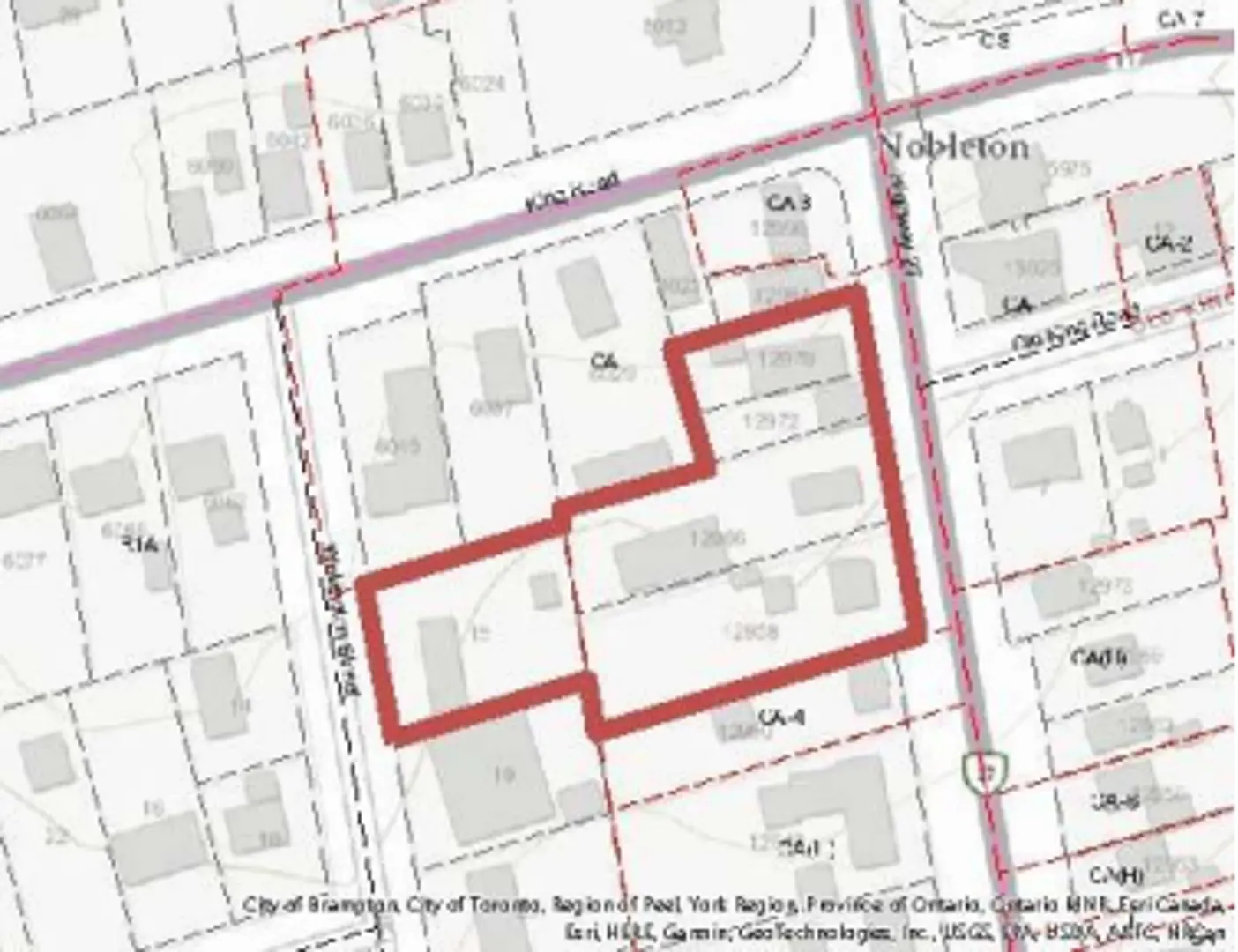 12958, 12966, 12972 Highway 27 & 15 Wellington Street project image. Illustrative rendering.