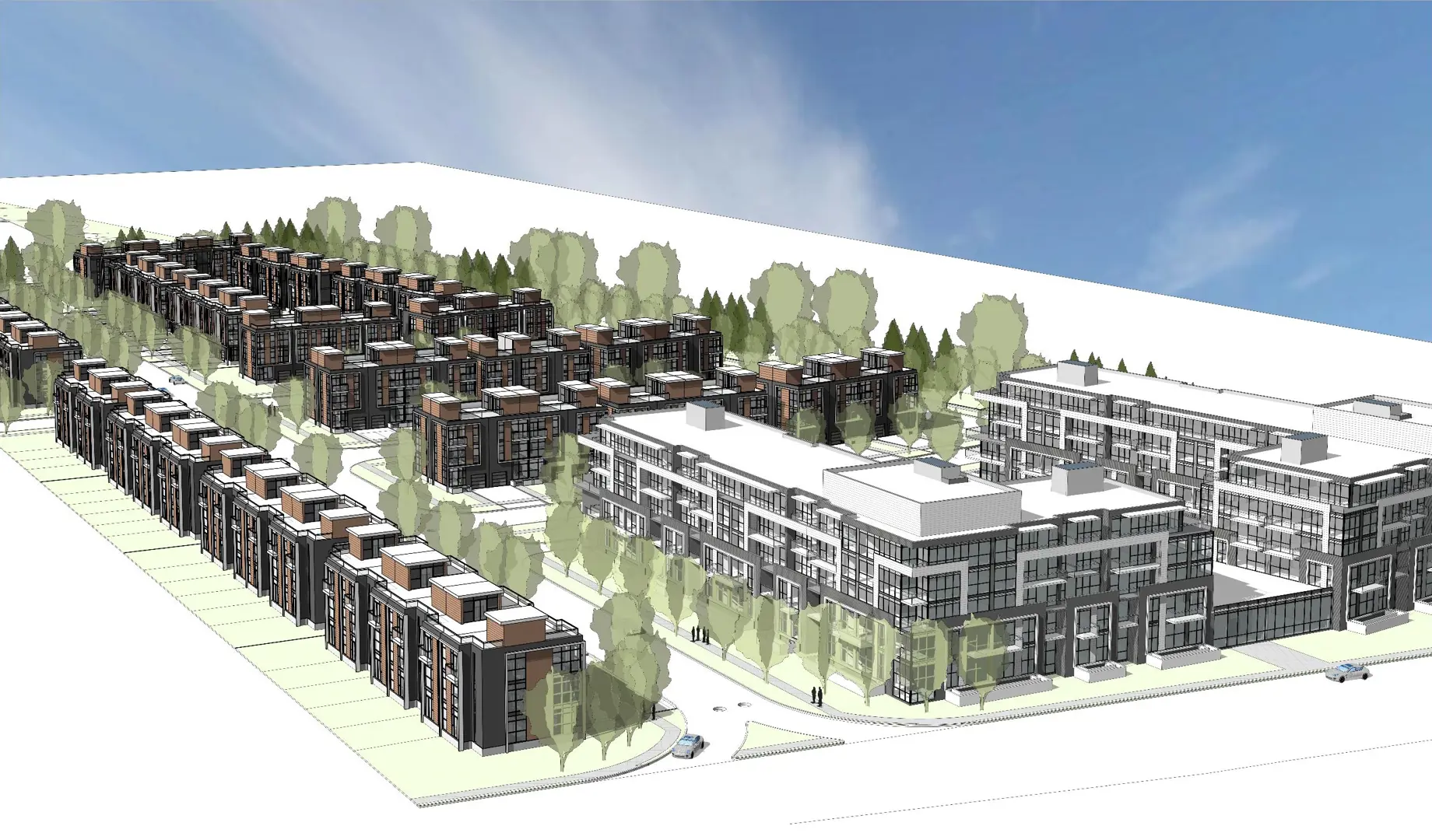 13130-13176 Dufferin Street - Townhomes, King City. Artist’s rendering.
