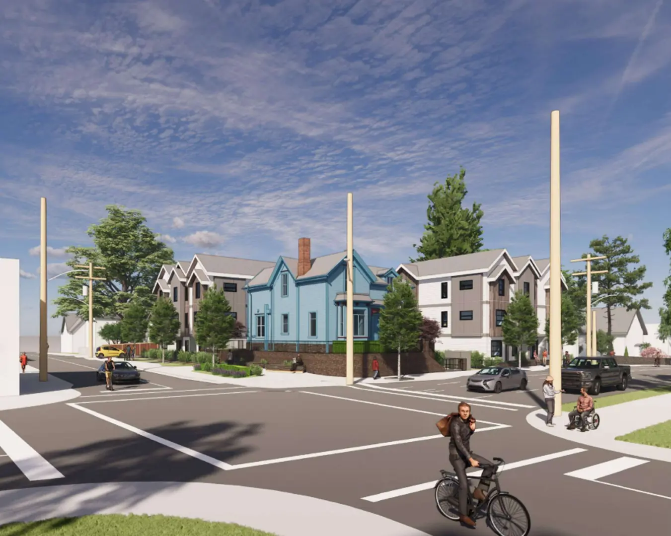 1342 Pandora Avenue Townhomes, Victoria. Artist’s rendering.