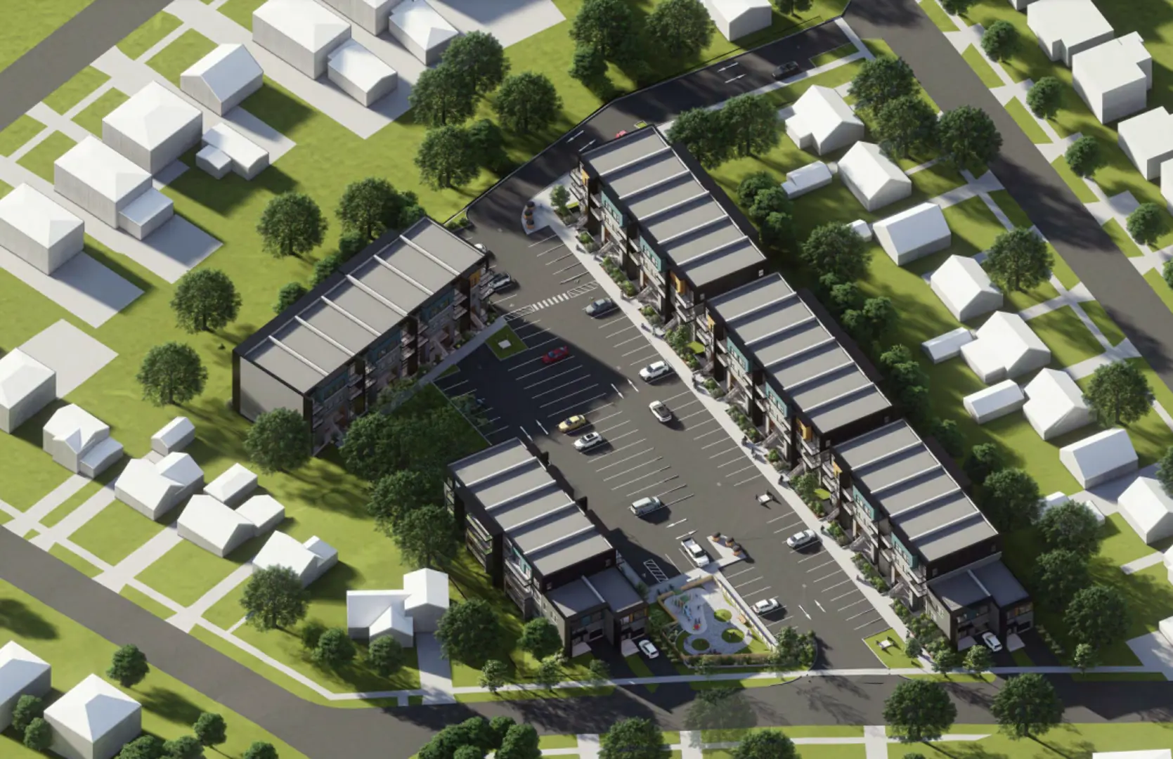 135 Jackson Avenue Townhomes, Kitchener. Artist’s rendering.