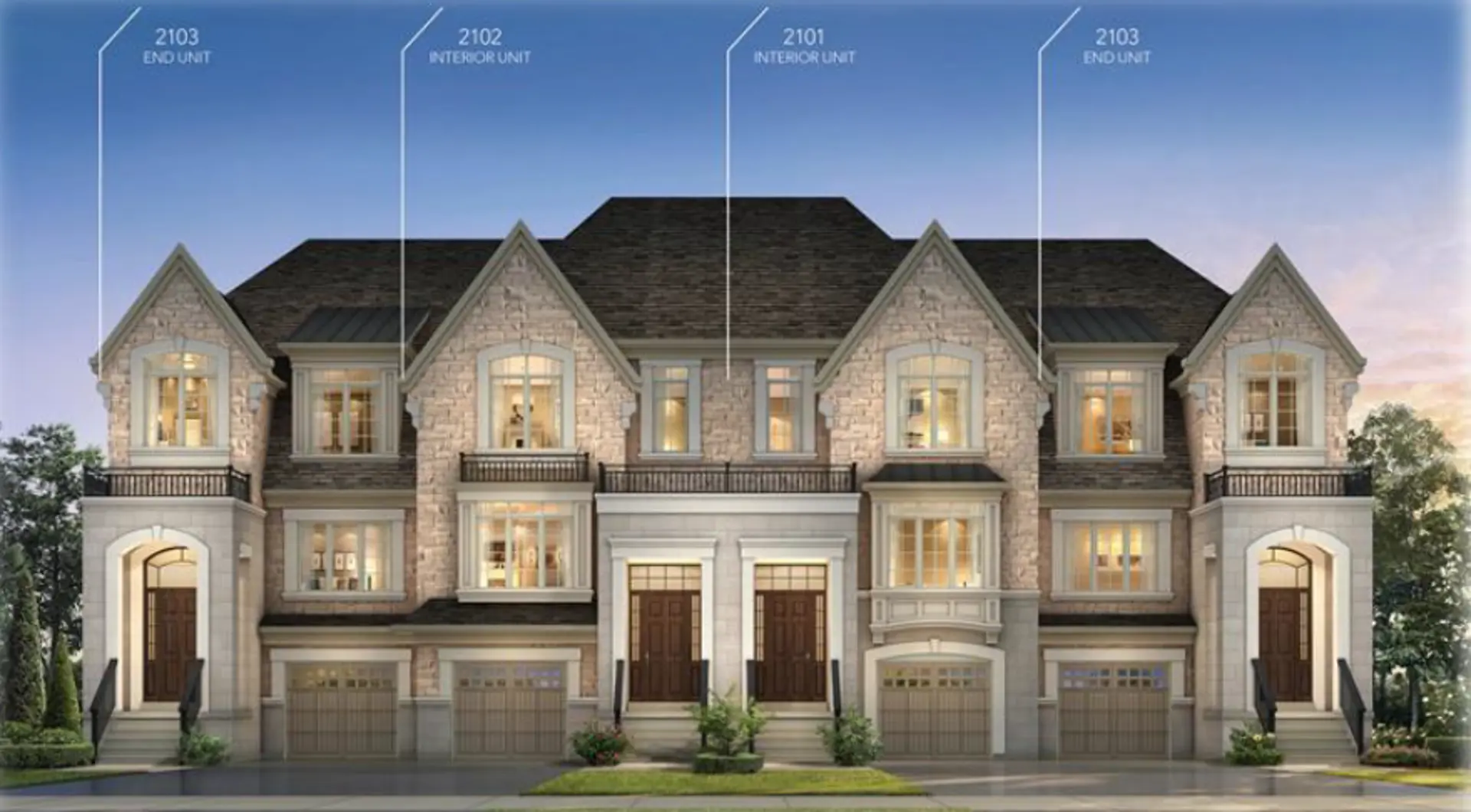13711 Keele Street Townhomes, King City. Artist’s rendering.