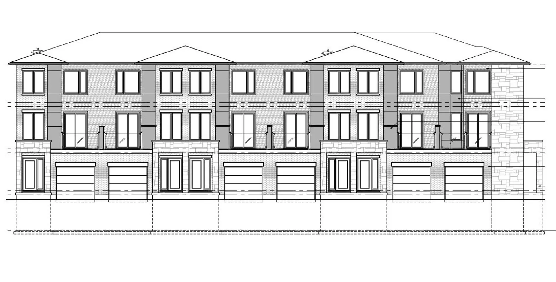 137-141 Woolwich Street Townhomes, Waterloo. Artist’s rendering.