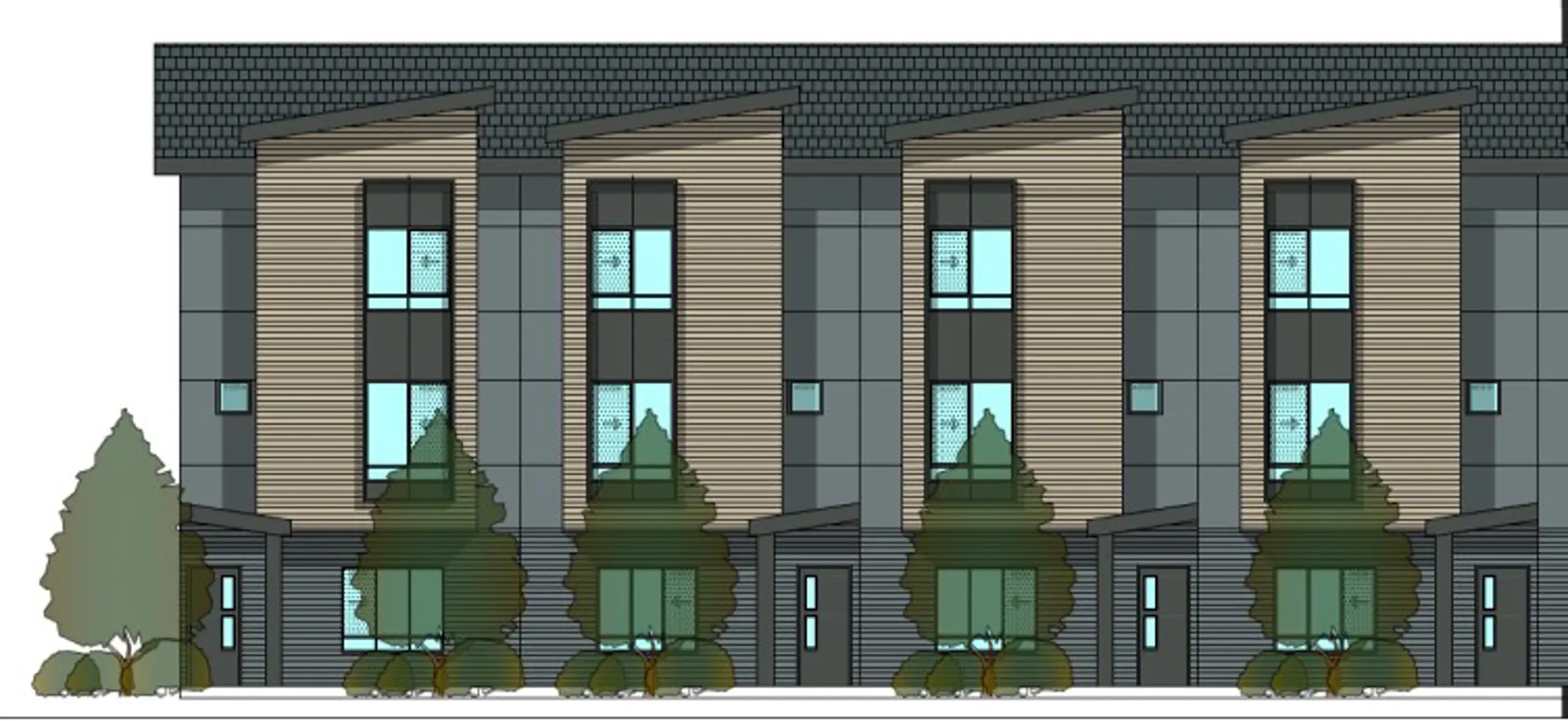 13892-13898 58 Avenue Townhomes, Surrey. Artist’s rendering.