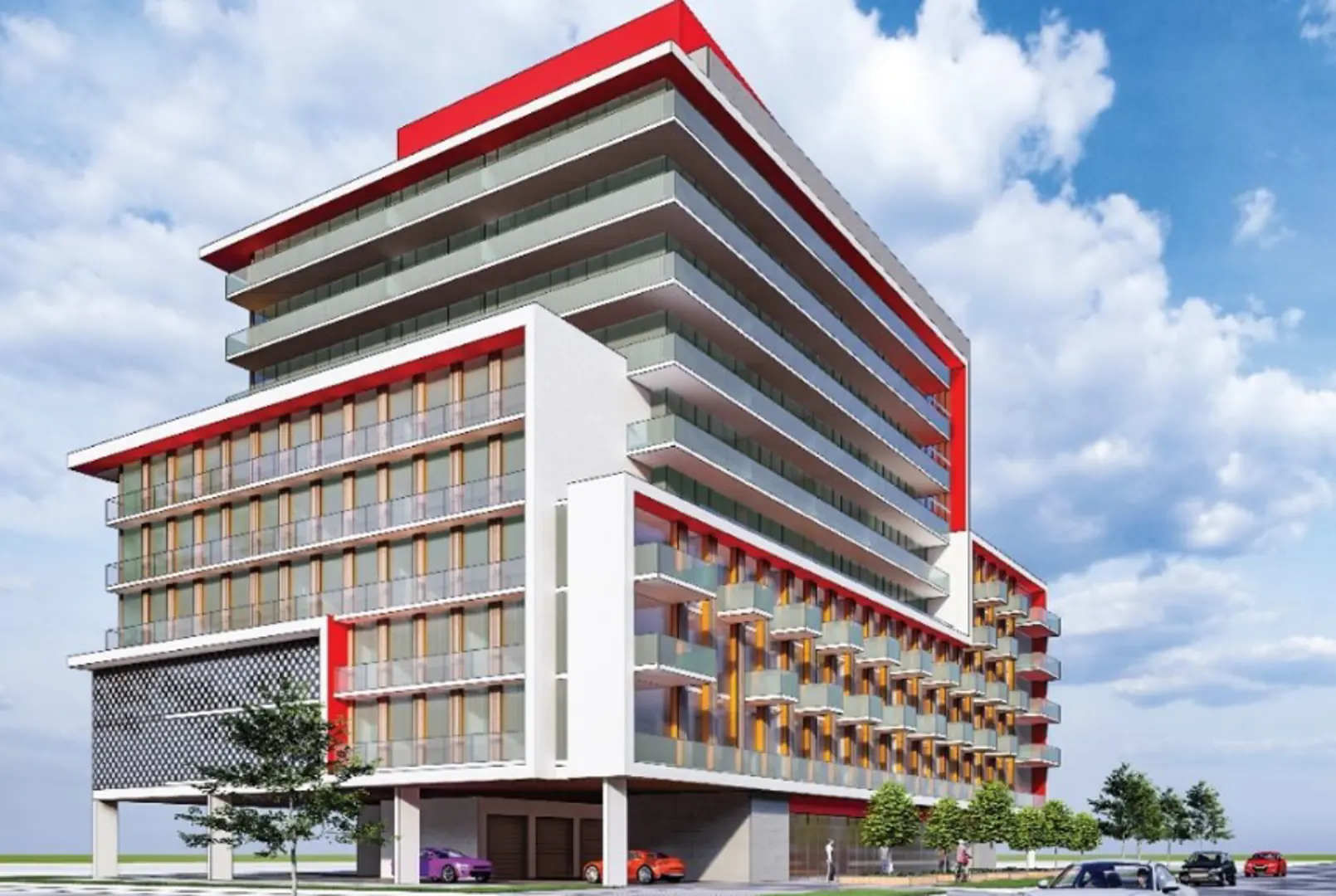 141, 147 and 153 Plains Road West, Burlington. Artist’s rendering.