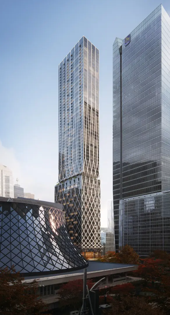 145 Wellington West and 53-55 Simcoe Street, Toronto. Artist’s rendering.