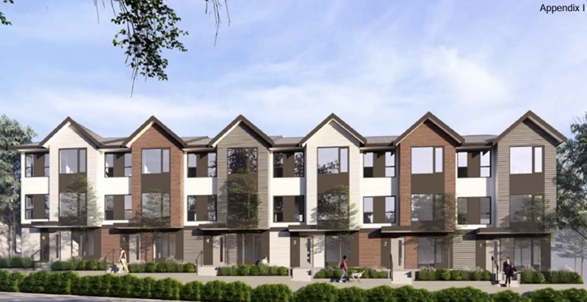 16468 20 Avenue Townhomes, Surrey. Artist’s rendering.