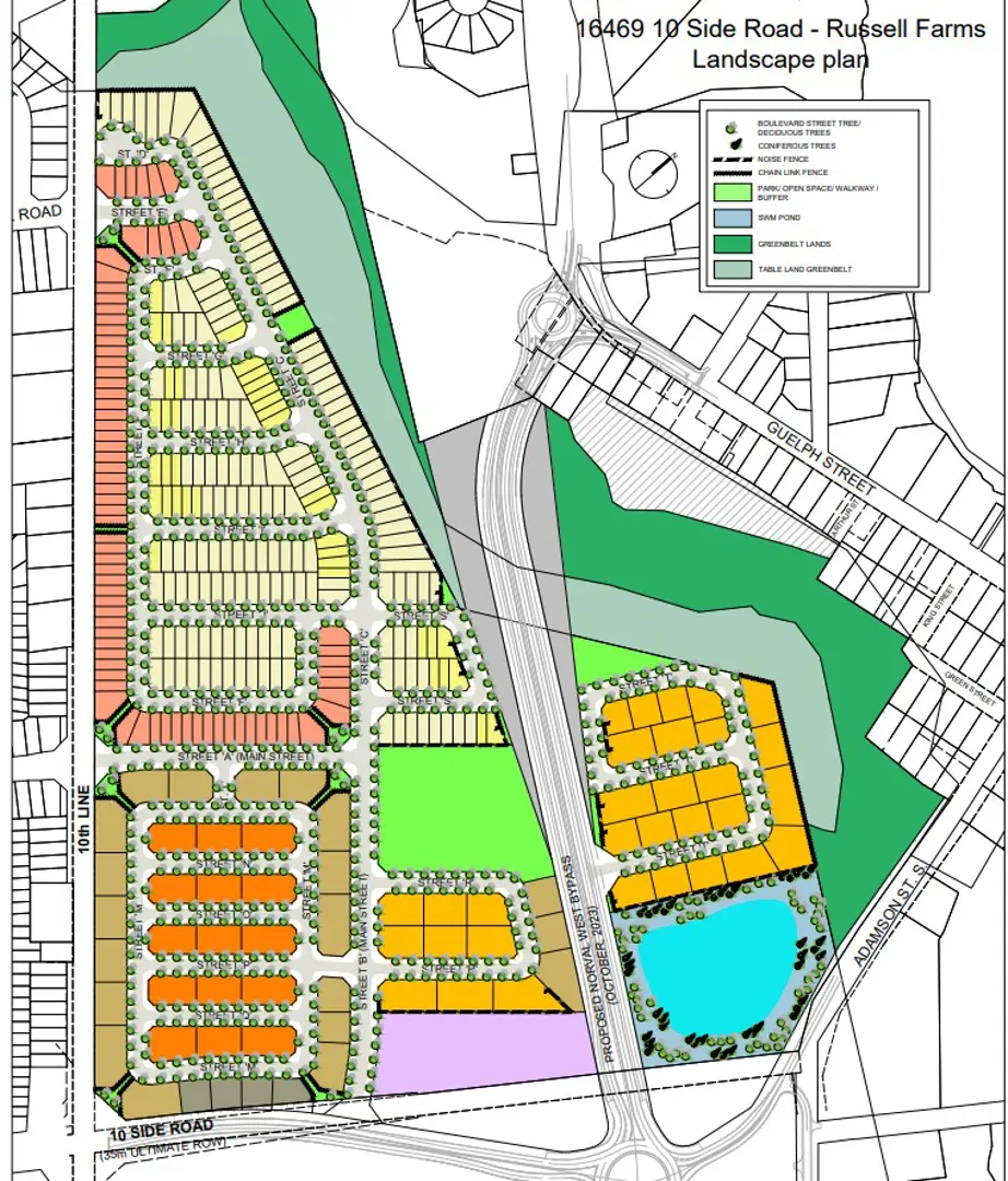 16469 10 Side Road Townhomes, Halton Hills. Artist’s rendering.