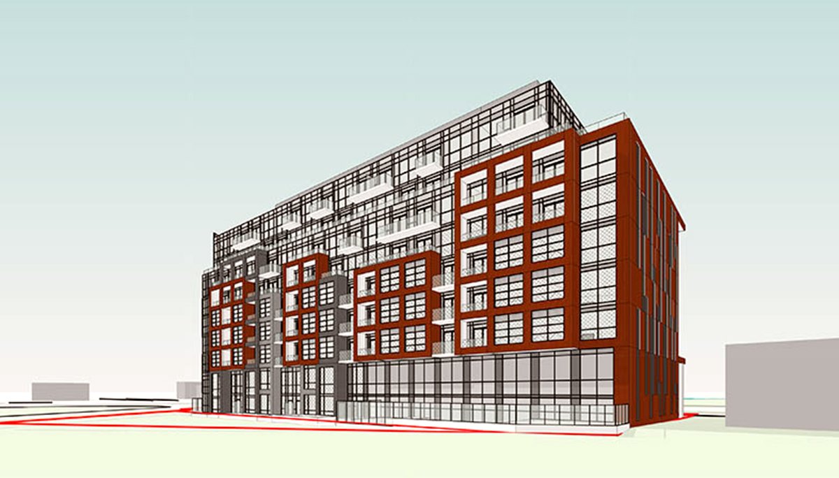 New mid-rise condominium development in the Highland Creek neighbourhood