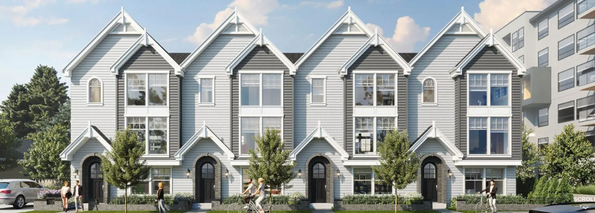 1661 Freeman Avenue Townhomes, Saanich. Artist’s rendering.