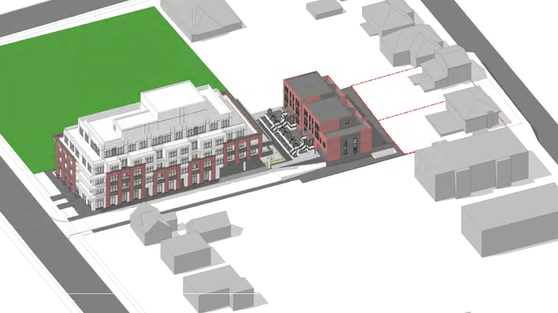 1717 Brock Street South, 1716-1718 Dufferin Street, Whitby. Artist’s rendering.