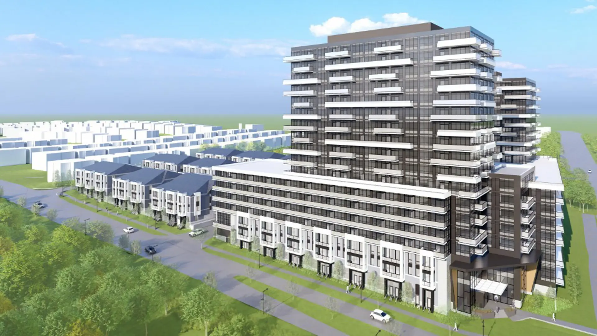 1724-1730 Queen Street West Townhomes, Brampton. Artist’s rendering.