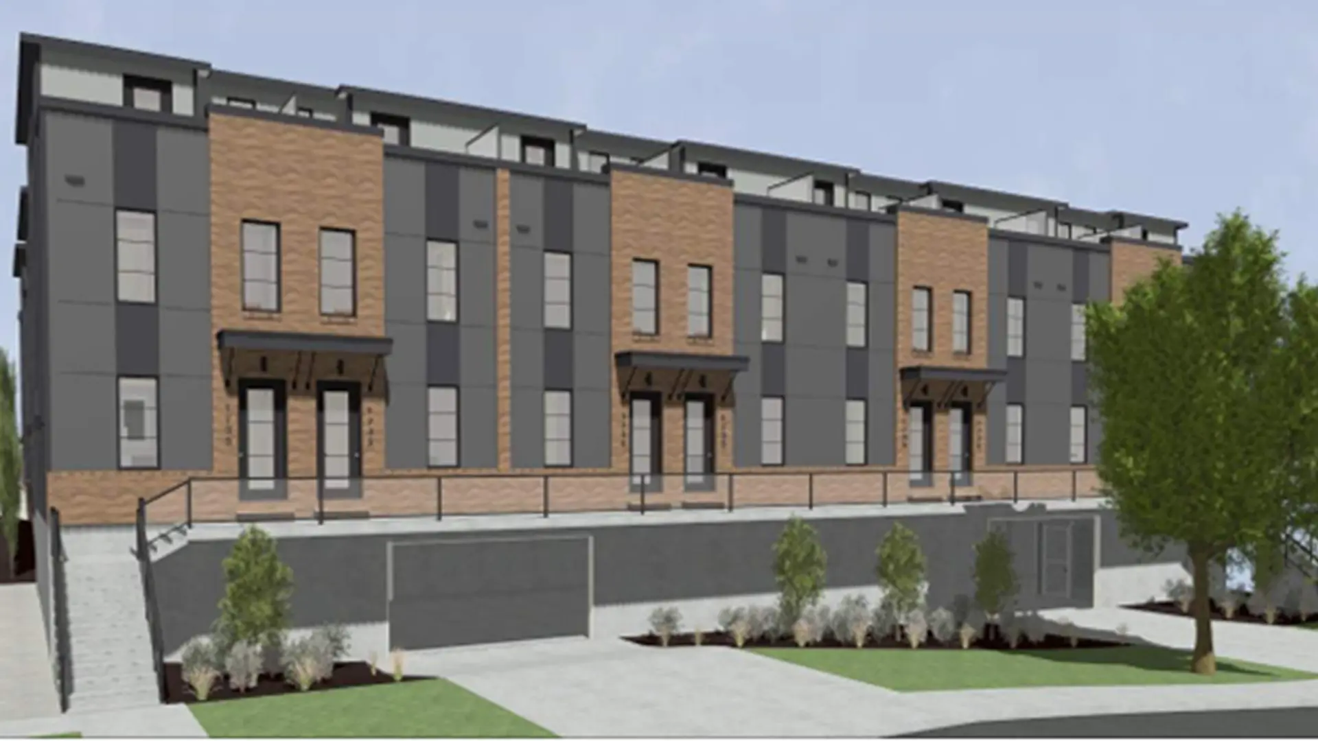 1735 34 Avenue SW Townhomes, Calgary. Artist’s rendering.