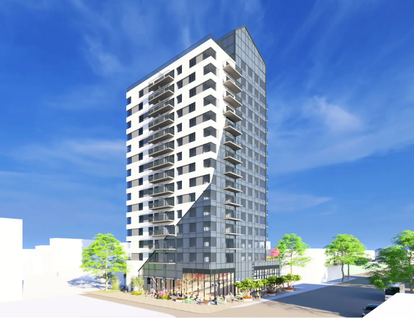 1743 Burrard Street Condos, Vancouver. Artist’s rendering.