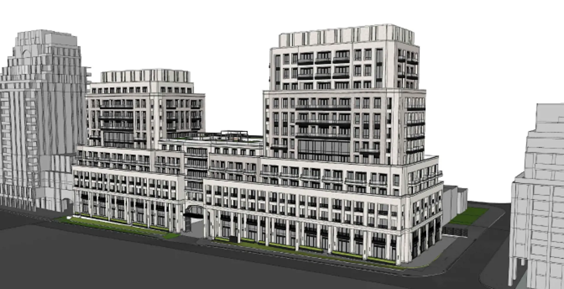 175-195 St Clair Avenue West, 273 Poplar Plains Road, Toronto. Artist’s rendering.