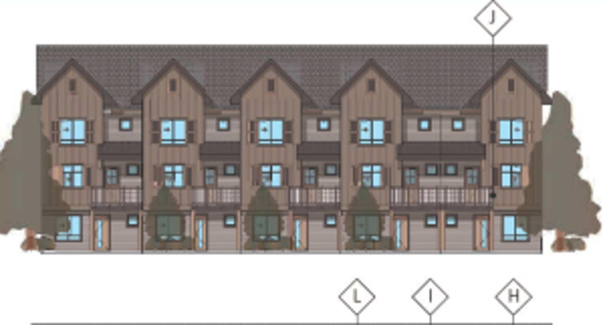 17825 92 Avenue Townhomes, Surrey. Artist’s rendering.