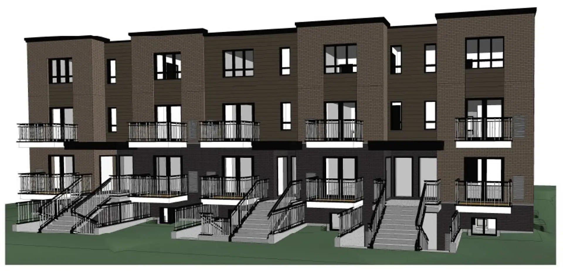 180 Groh Avenue Townhomes, Cambridge. Artist’s rendering.