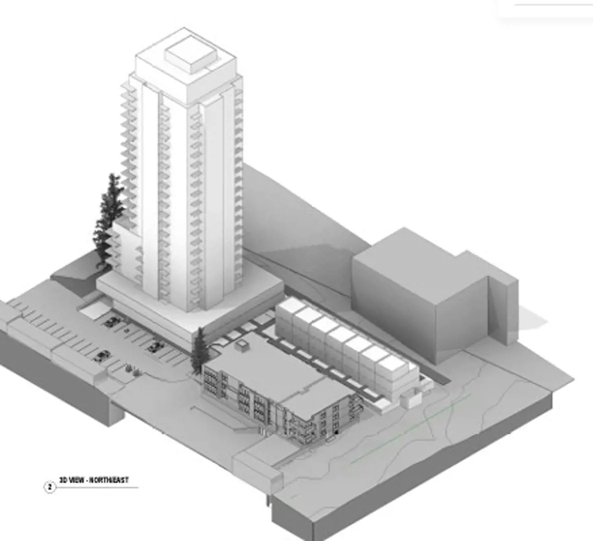 1860 Island Highway Condos project image. Illustrative rendering.