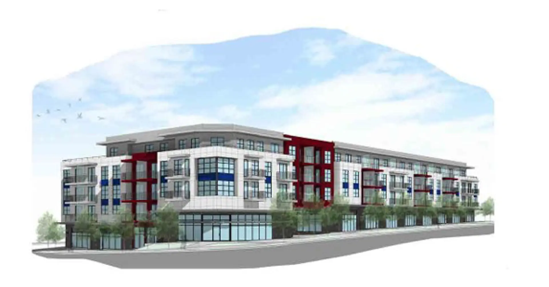 18756 18778 No 10 (56 Ave) Highway Condos, Surrey. Artist’s rendering.
