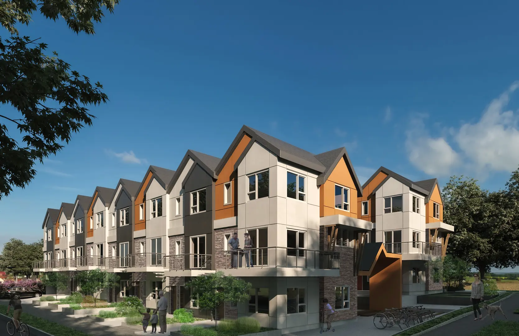 1900 Sandown Place Townhomes, North Vancouver. Artist’s rendering.