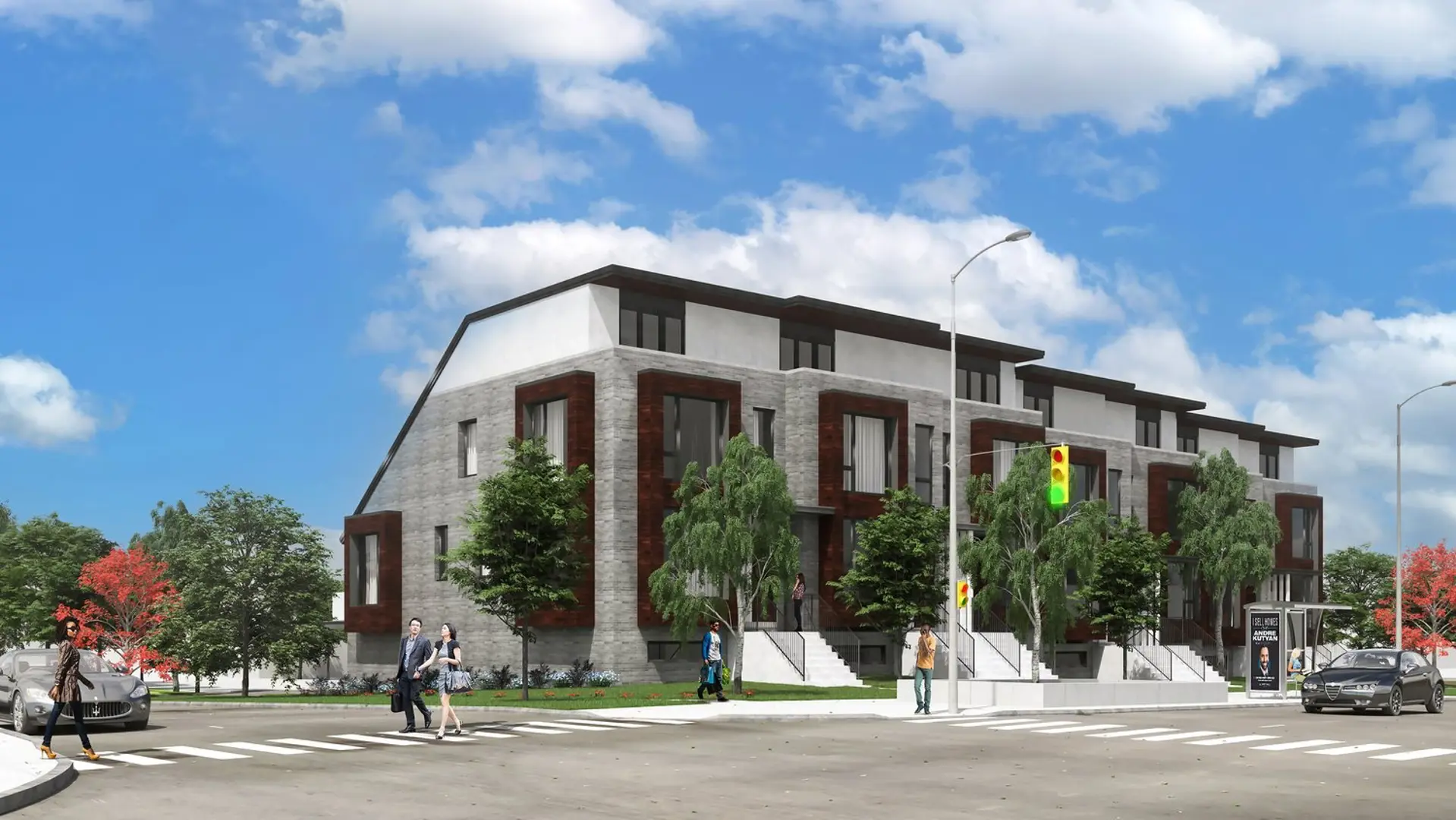 2 Sandfield Road Townhomes, Toronto. Artist’s rendering.