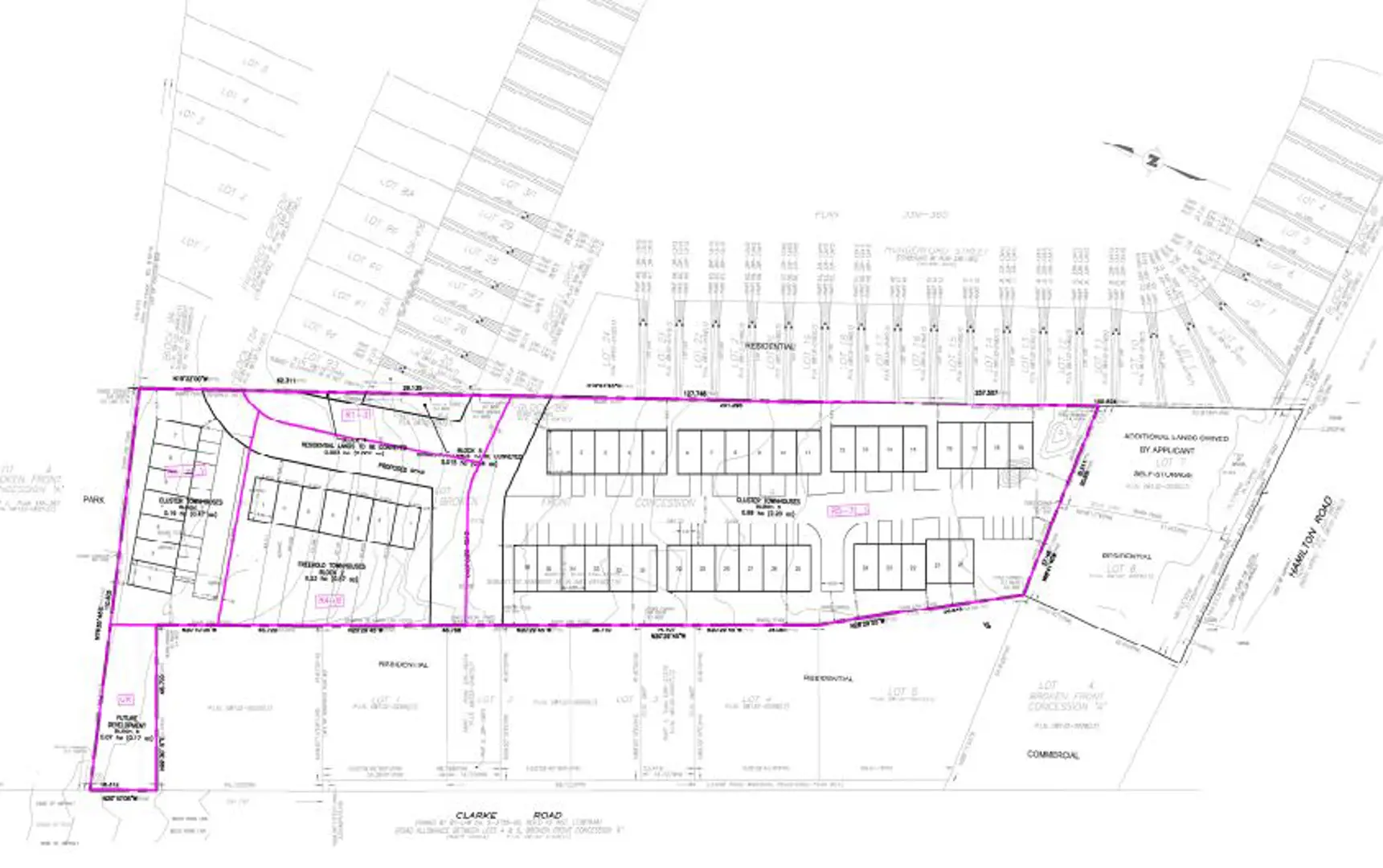 20 Clarke Road Townhomes, London. Artist’s rendering.