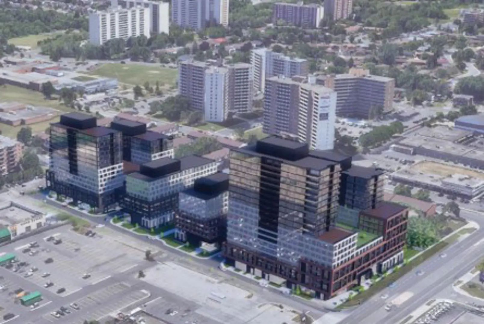 200 Centennial Parkway North (Eastgate Plaza), Hamilton. Artist’s rendering.