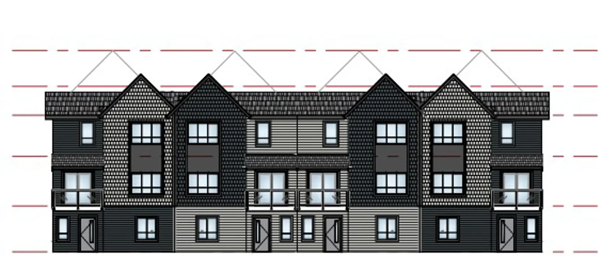 20275 - 20311 32 Avenue Townhomes, Langley Township. Artist’s rendering.