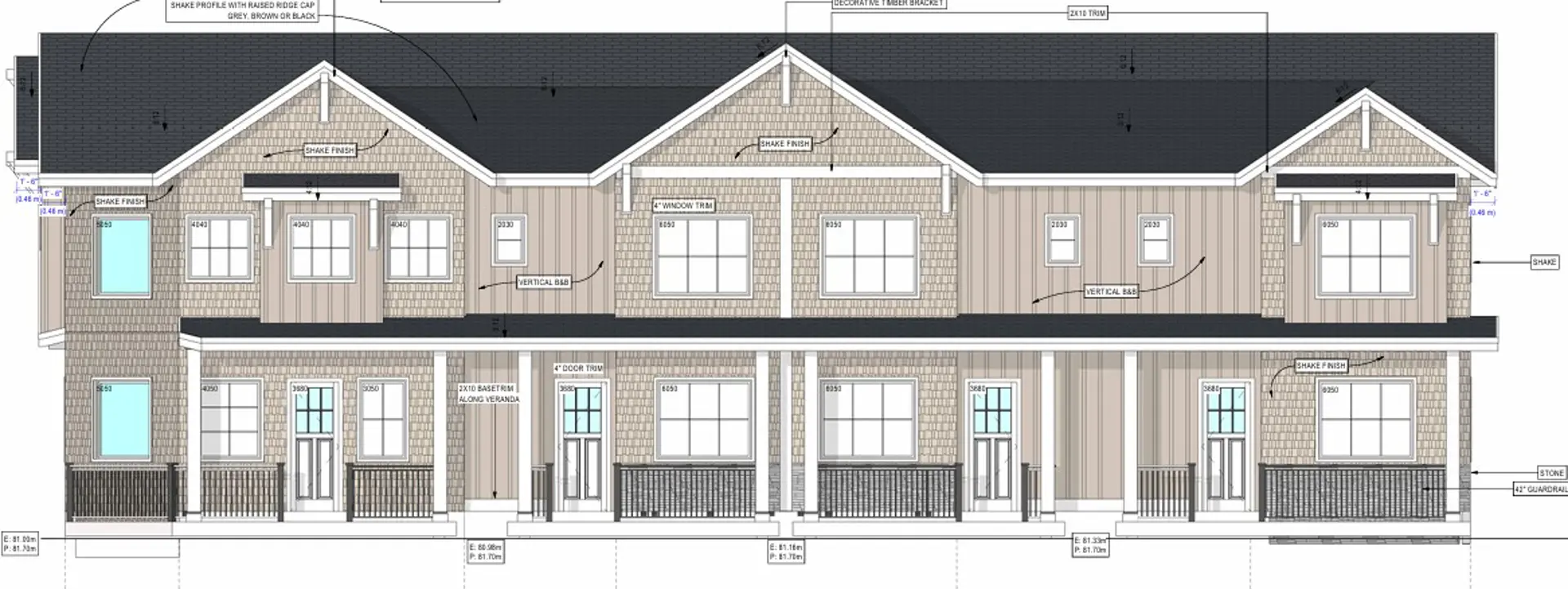 20437-20456 78A Avenue Townhomes, Langley Township. Artist’s rendering.