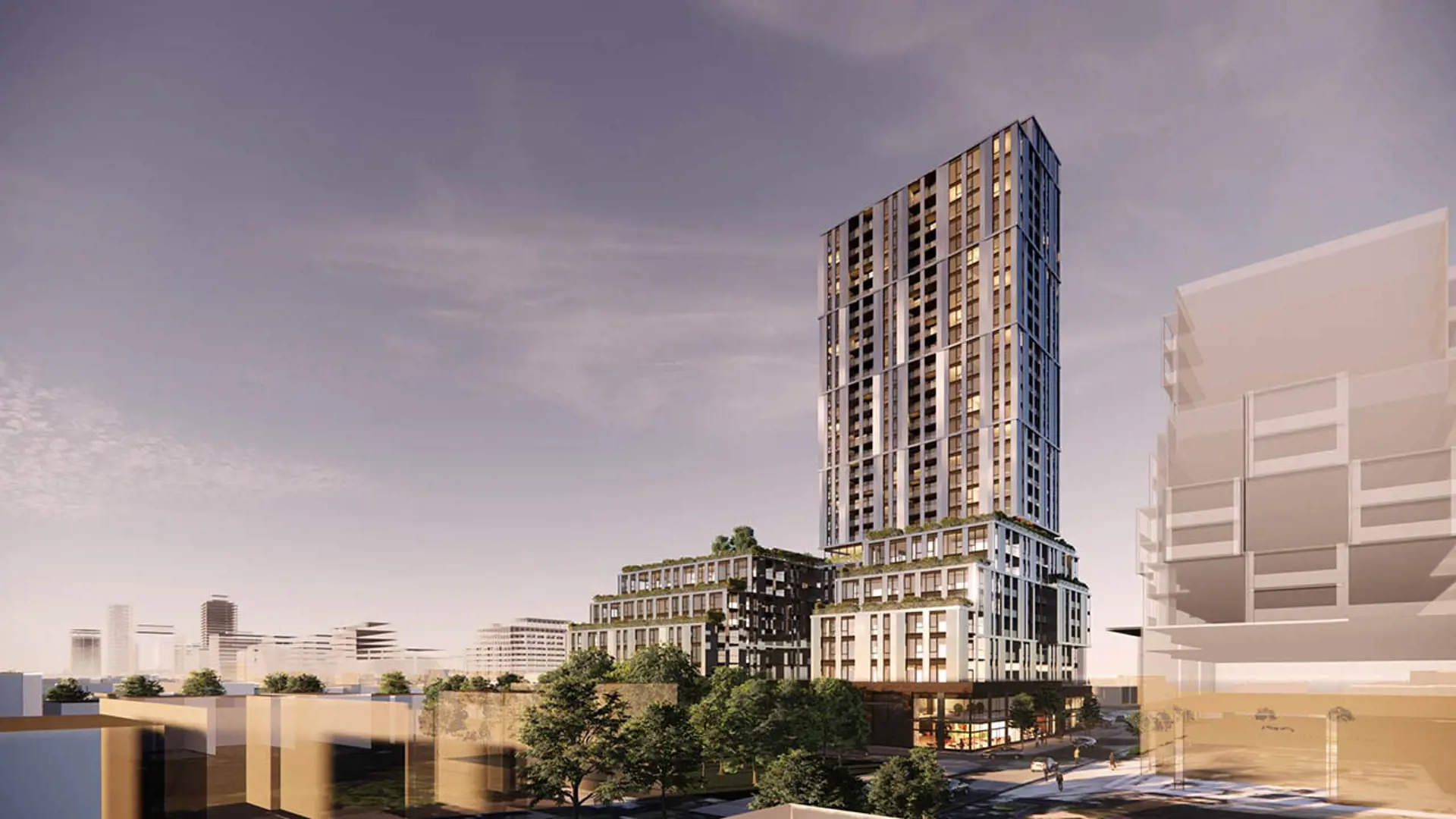 2079 - 2111 Yonge Street, 9 - 11, 21, 31 Hillsdale Avenue  East & 12-18 Manor Road East, Toronto. Artist’s rendering.