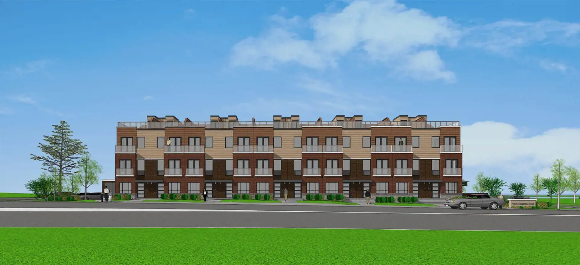 21 Old Kingston Road Townhomes rendering