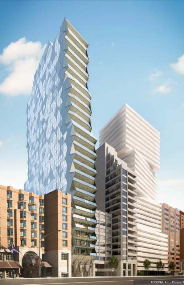210 Bloor Street West Condos, Toronto. Artist’s rendering.