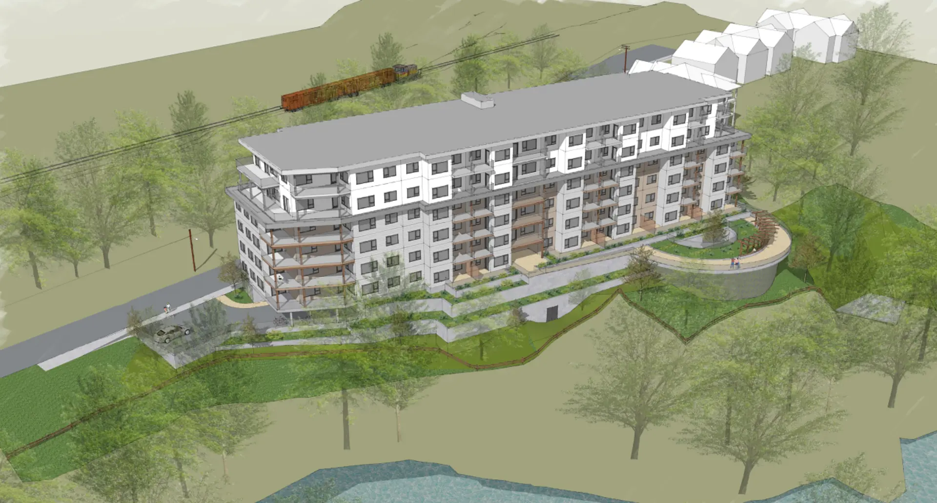 210 Caledonia Avenue Condos, Nanaimo. Artist’s rendering.