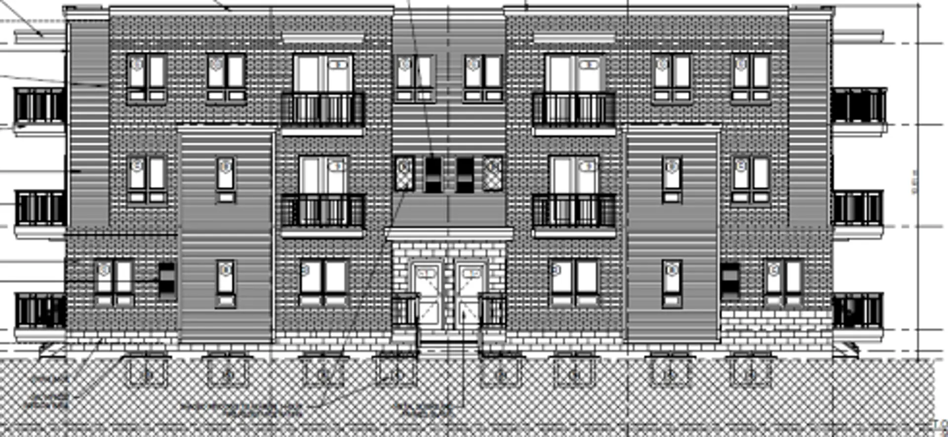 220-222 Blair Road Townhomes, Cambridge. Artist’s rendering.