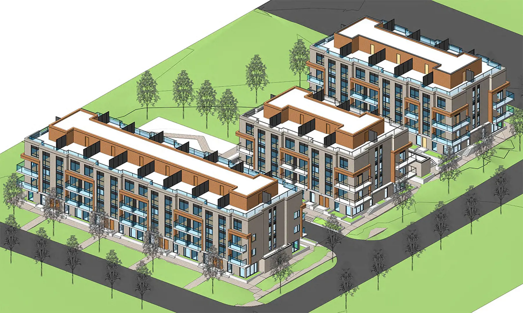 2221 Kennedy Road Townhomes, Toronto. Artist’s rendering.