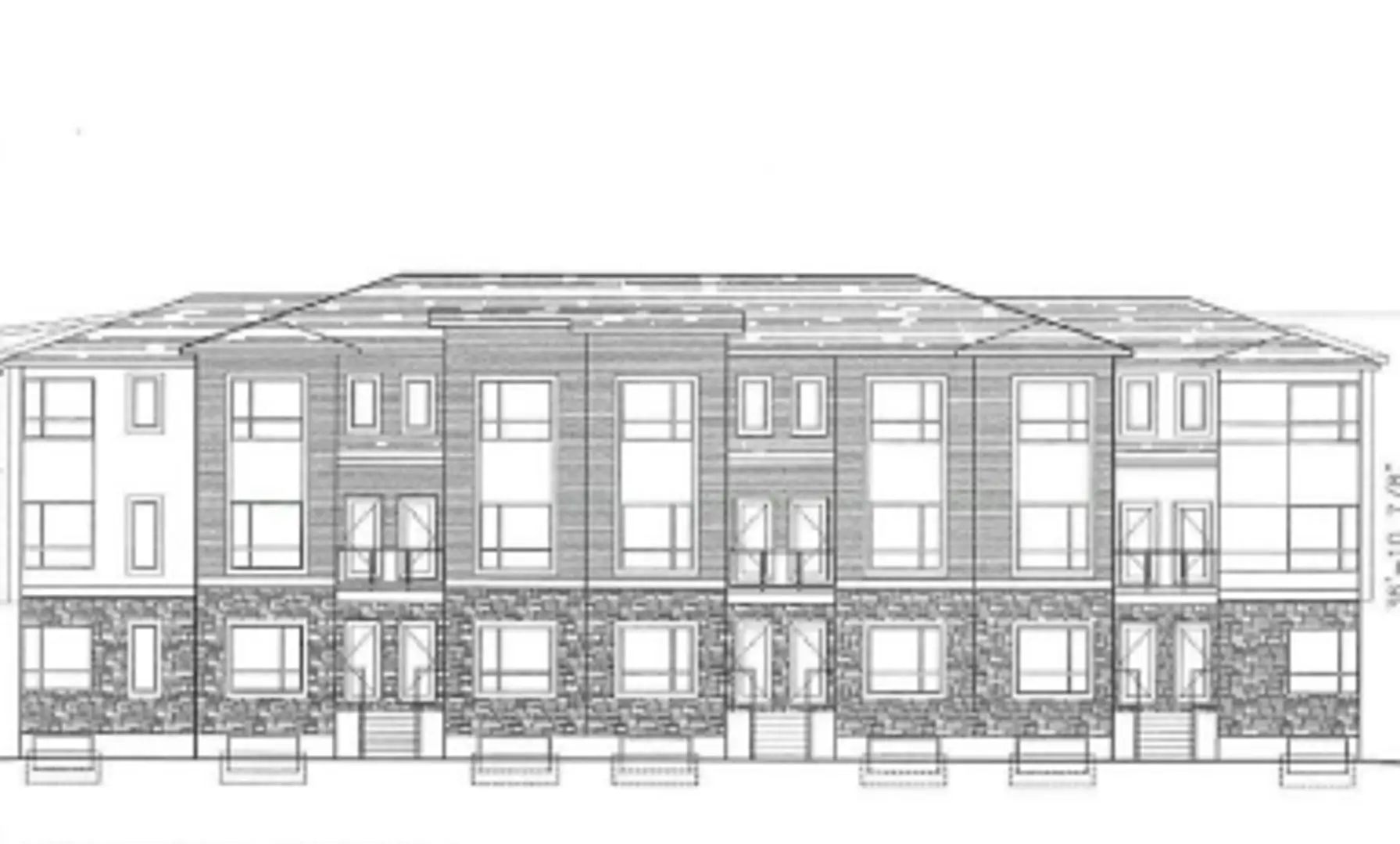 228-230 Grassie Boulevard Townhomes, Winnipeg. Artist’s rendering.