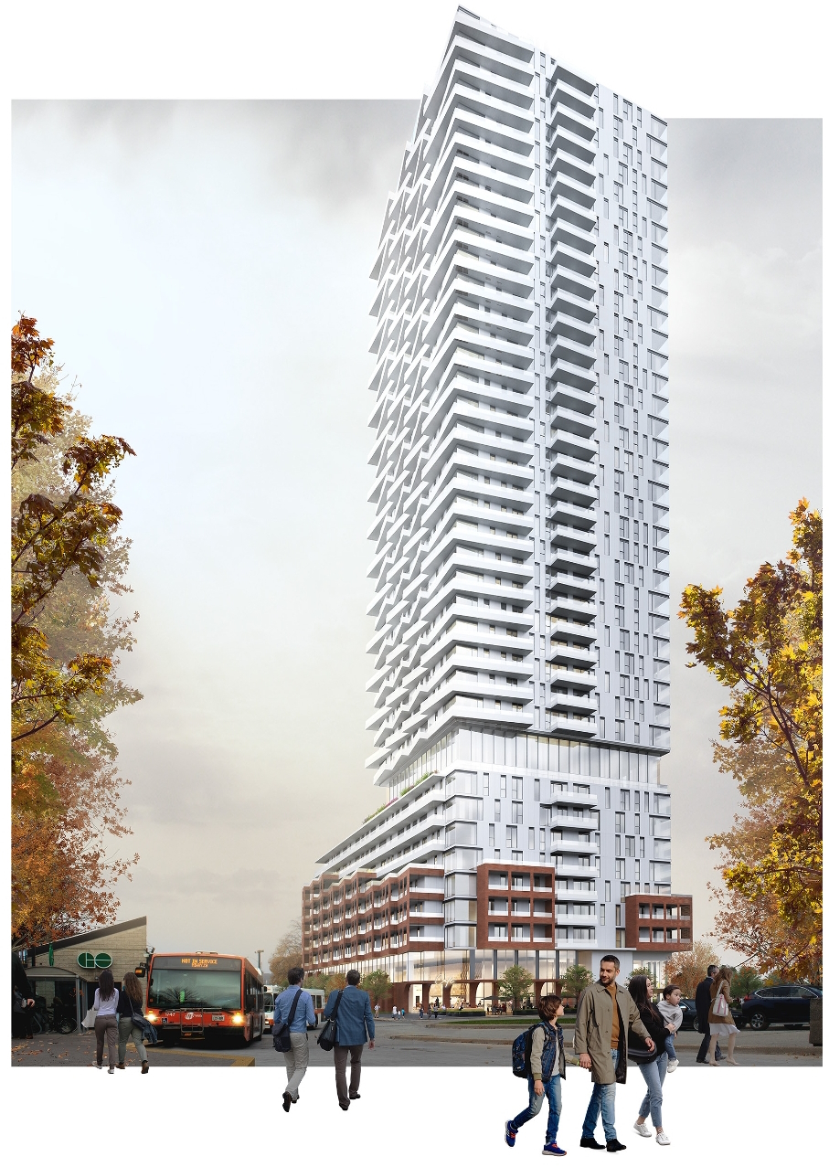 23, 25, 29 and 31 Helene Street North, 53 Queen Street East and 70 Park Street East, Mississauga. Artist’s rendering.
