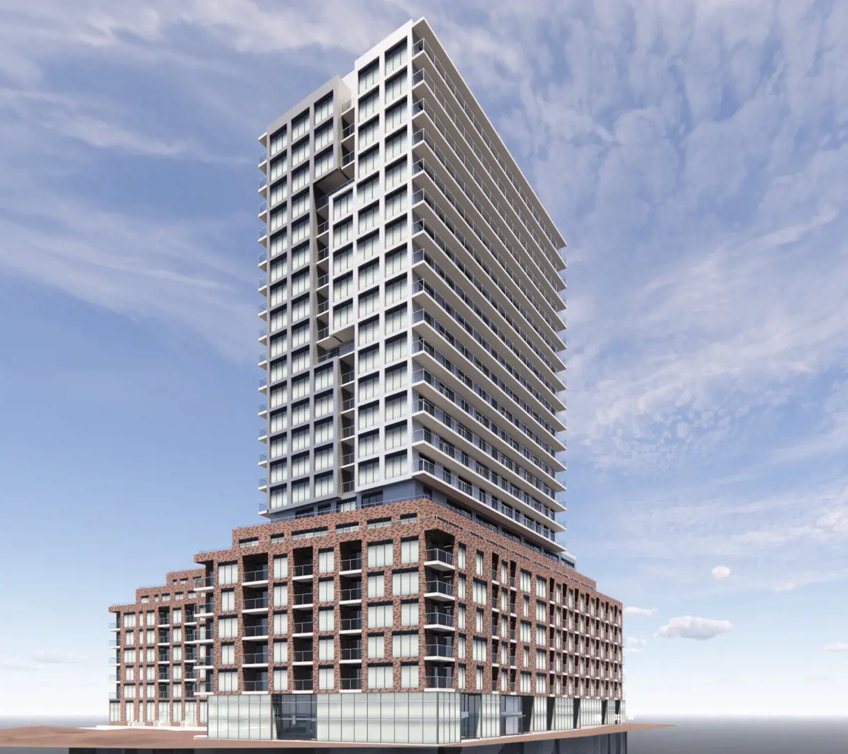 2402-2418 Dufferin Street & 4-10 Ramsden Road Condos, Toronto. Artist’s rendering.
