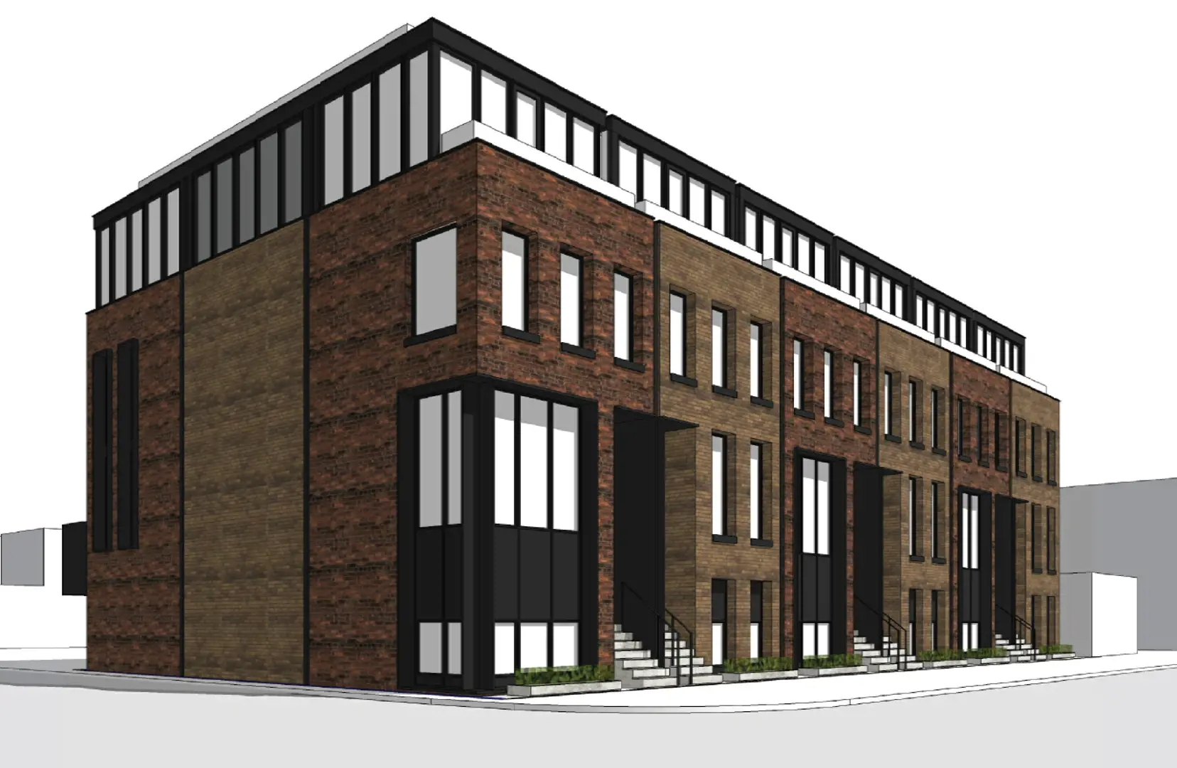 263 Logan Avenue Townhomes, Toronto. Artist’s rendering.