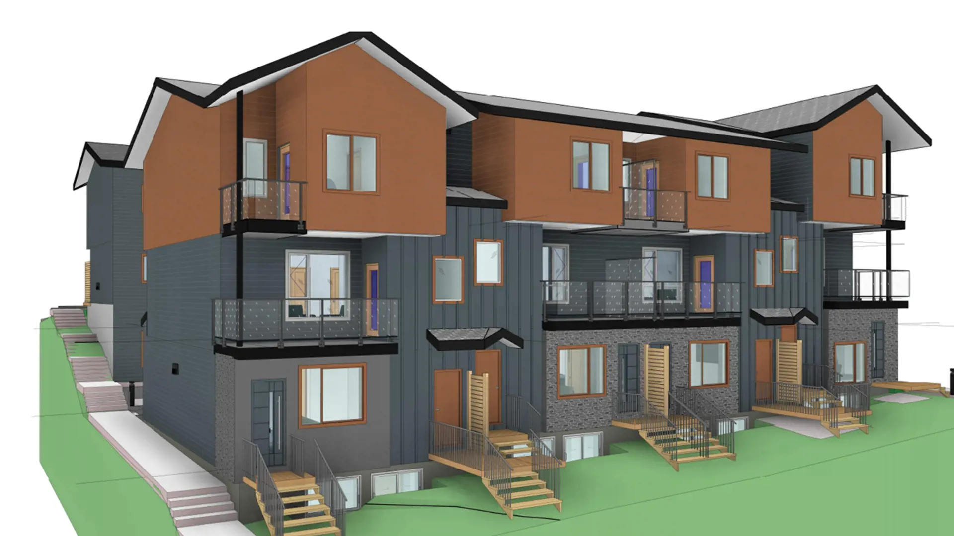 27 Avenue SW Townhomes, Calgary. Artist’s rendering.