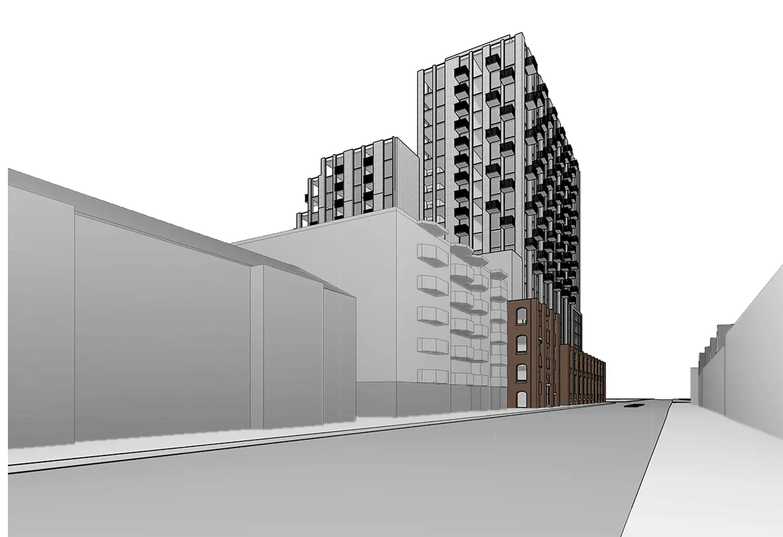 28 River Street & 550 Queen Street East, Toronto. Artist’s rendering.