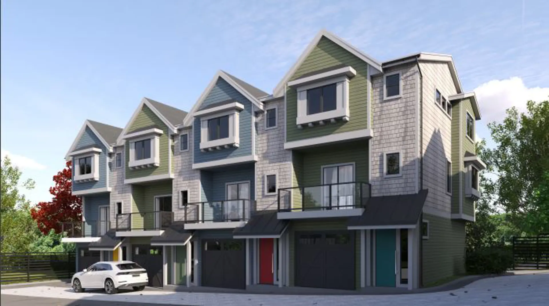 2839 Cedar Hill Road Townhomes, Victoria. Artist’s rendering.