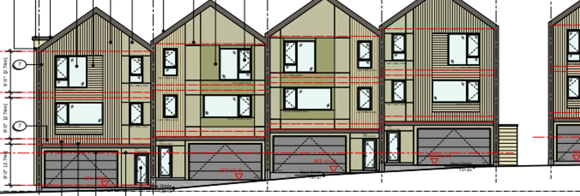 3397 Tunnah Road Townhomes supplied project rendering